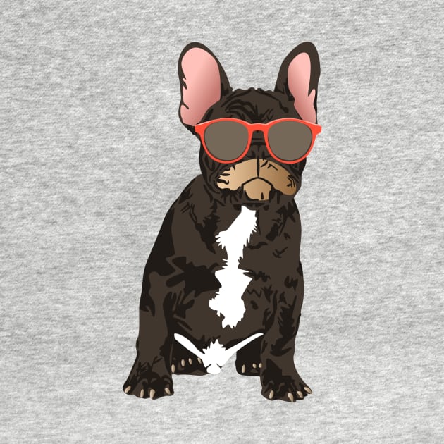 Cool French Bulldog T-shirt for Dog Lovers by riin92